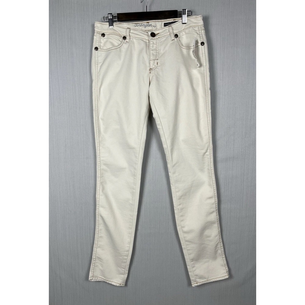 Wrangler Low Rise White Jeans Womens 31 Straight Leg Western NWT 47 Lillington